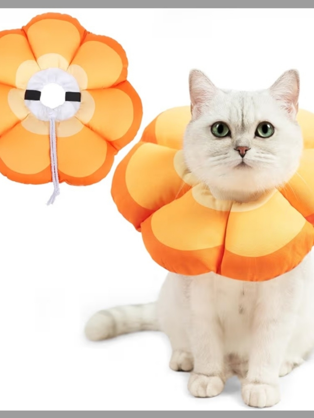 Cat Cone Collar Soft Recovery Flower Collar After Surgery Large